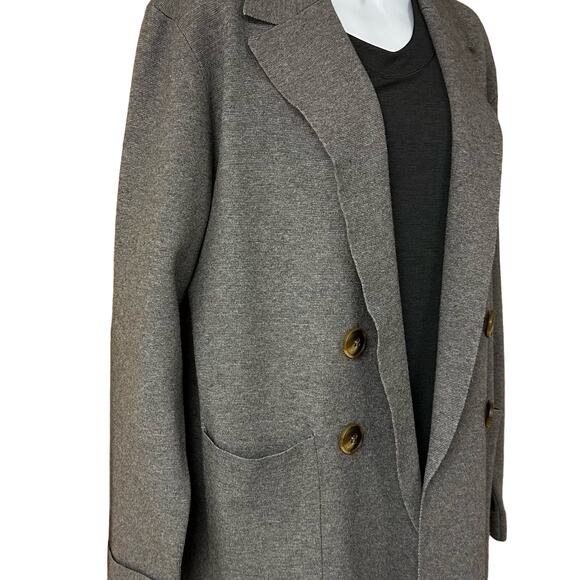 New! Becool Women’s USA S/M Long Sleeve Sweater Cardigan Made of Viscose in Gray - Picture 3 of 15